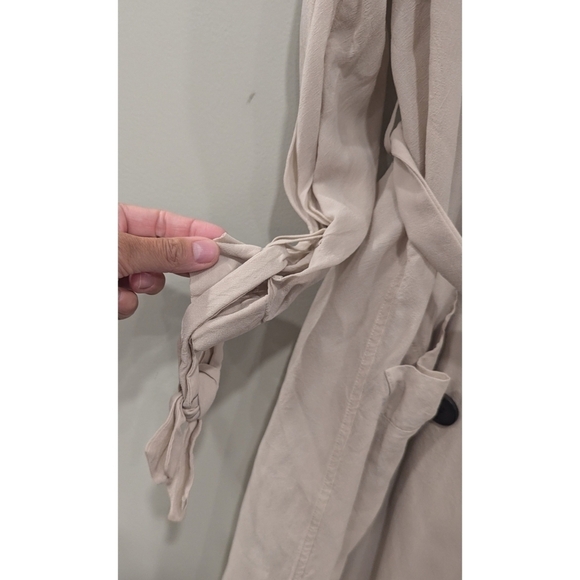 All Saints Lia Mac Trench Coat in Dusty Quartz Size XS - Picture 4 of 9